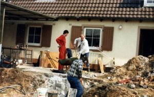 DG6EA, DL7EBU und DD8ED am Presslufthammer